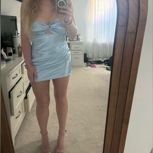 Lucy in the Sky Light Blue Mini Dress